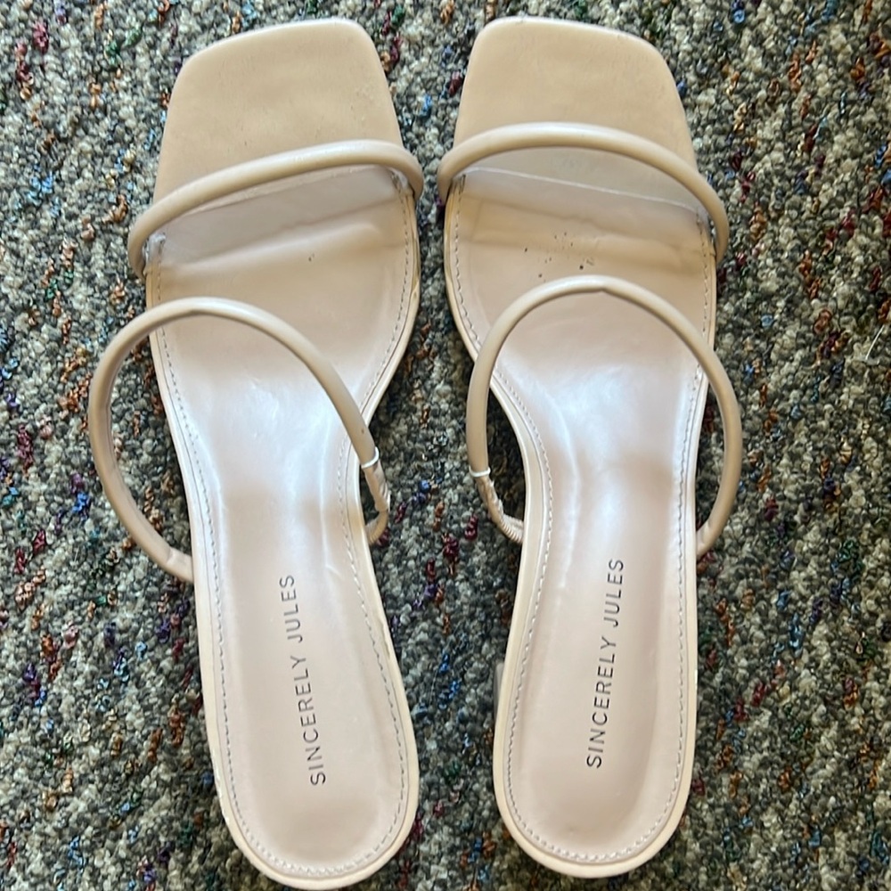 Square toe heels